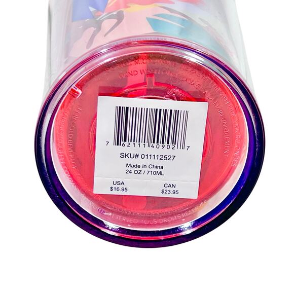 Starbucks Hibiscus Leaf Red Acrylic Cold Cup Tumbler 24 oz Venti 2020 New - Picture 4 of 8